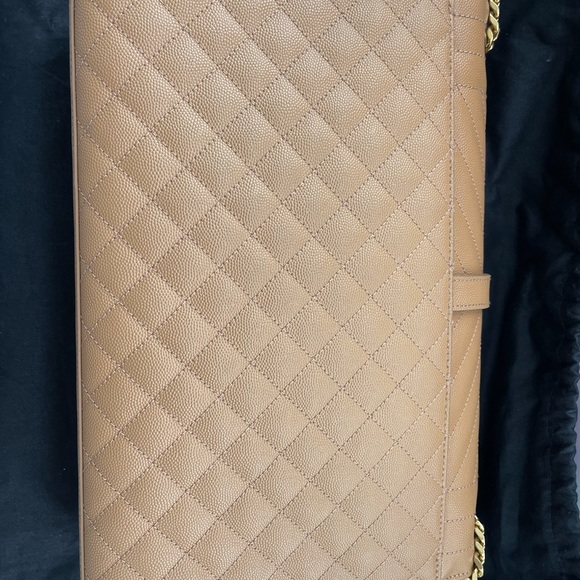 YSL - LARGE ENVELOP BAG - COLOUR: SADDLE - Picture 6 of 15